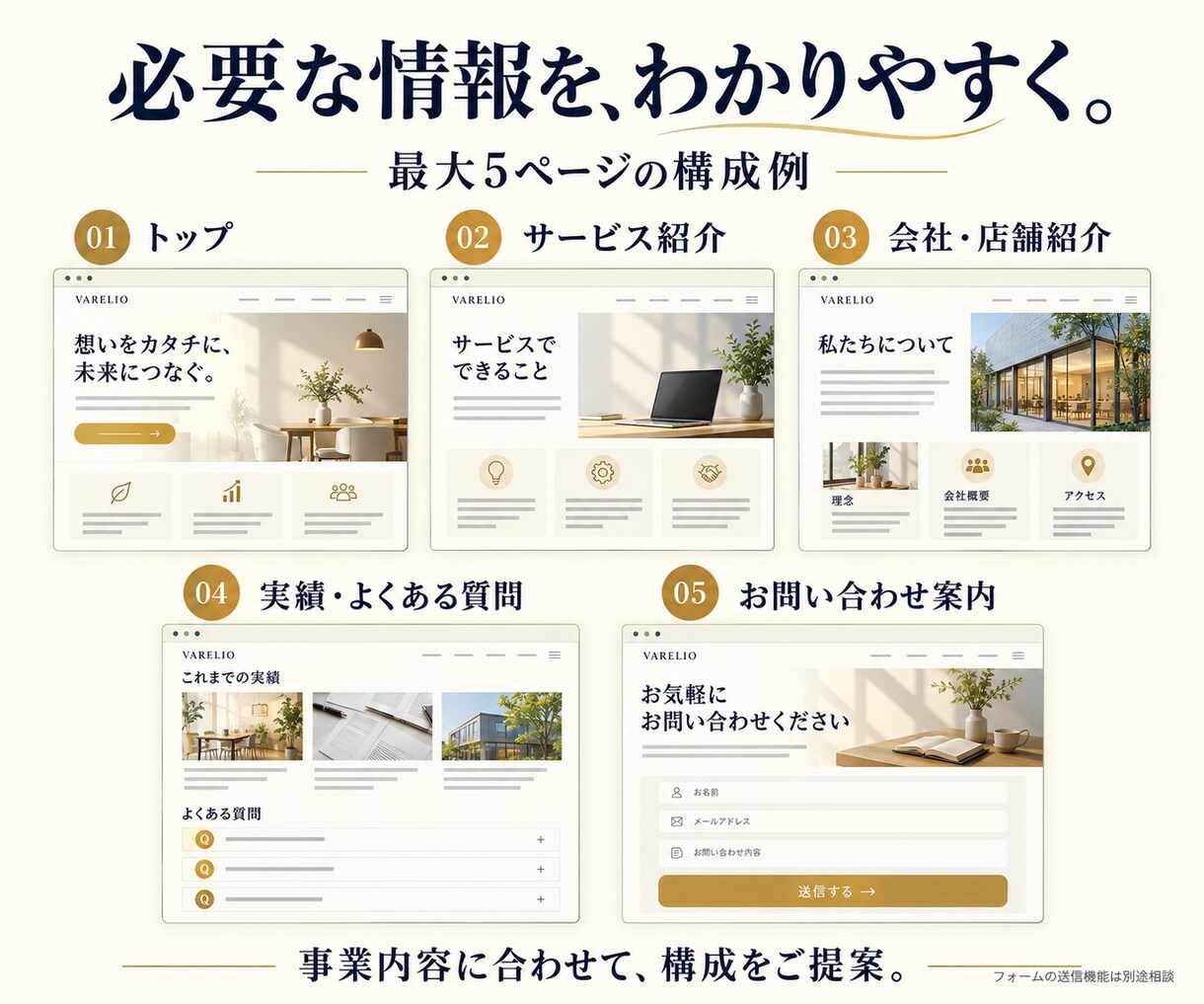 会社の魅力が伝わるホームページを制作します 経営目線で強みを整理。構成・文章・デザインを一社ごとに イメージ4