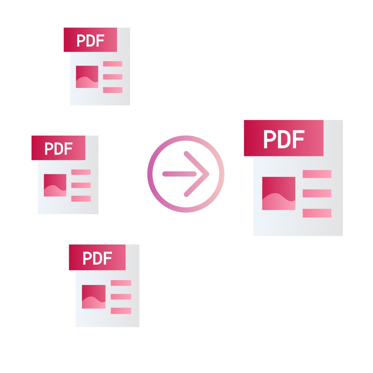 PDFデータを結合、分割、回転、変換いたします 異なるファイルの指定ページを結合したいなど迅速に対応します! イメージ1