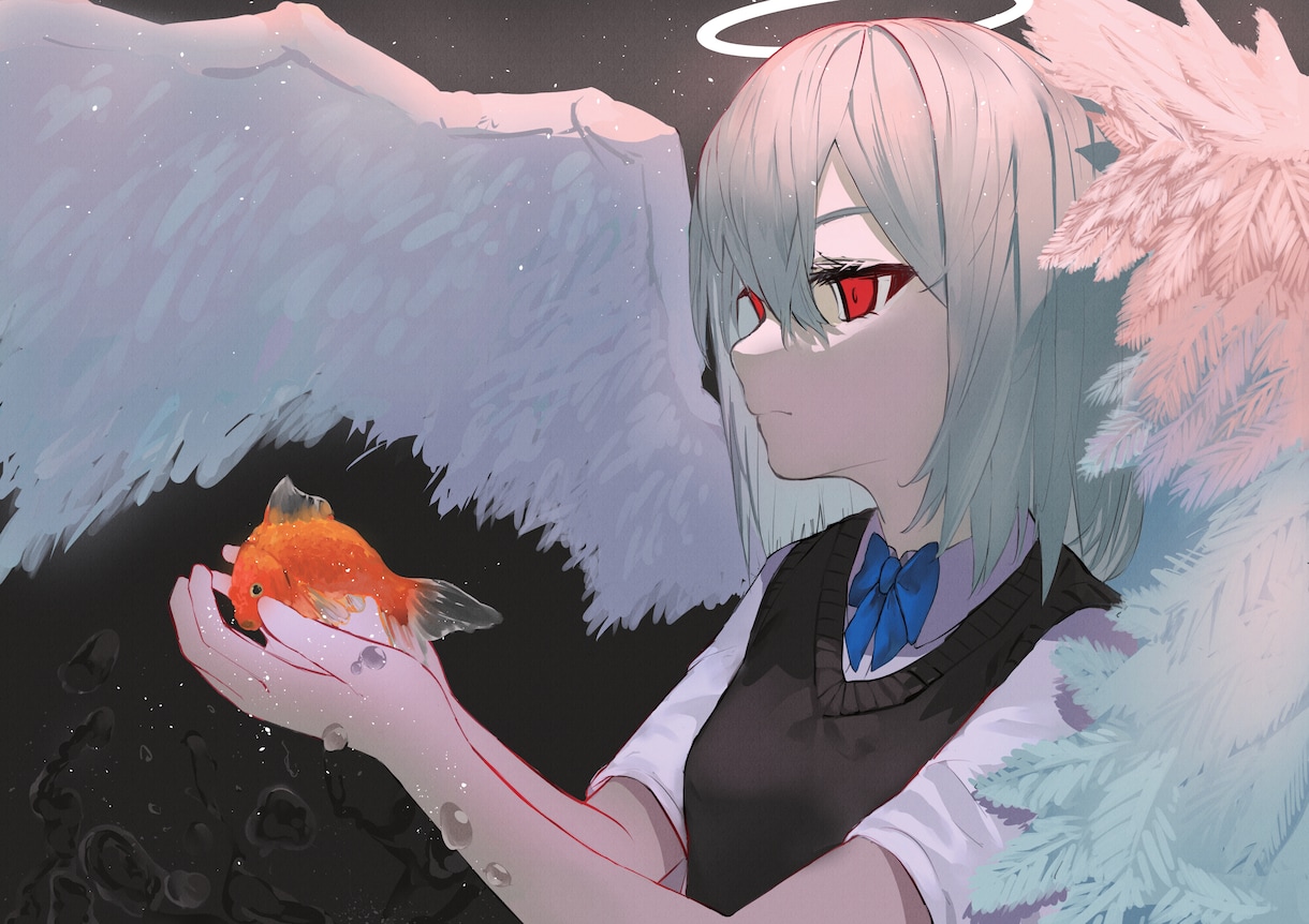 立ち絵、一枚絵、アイコン、背景制作してます 配信、ゲーム、SNSで使えるイラスト制作しています。 イメージ3