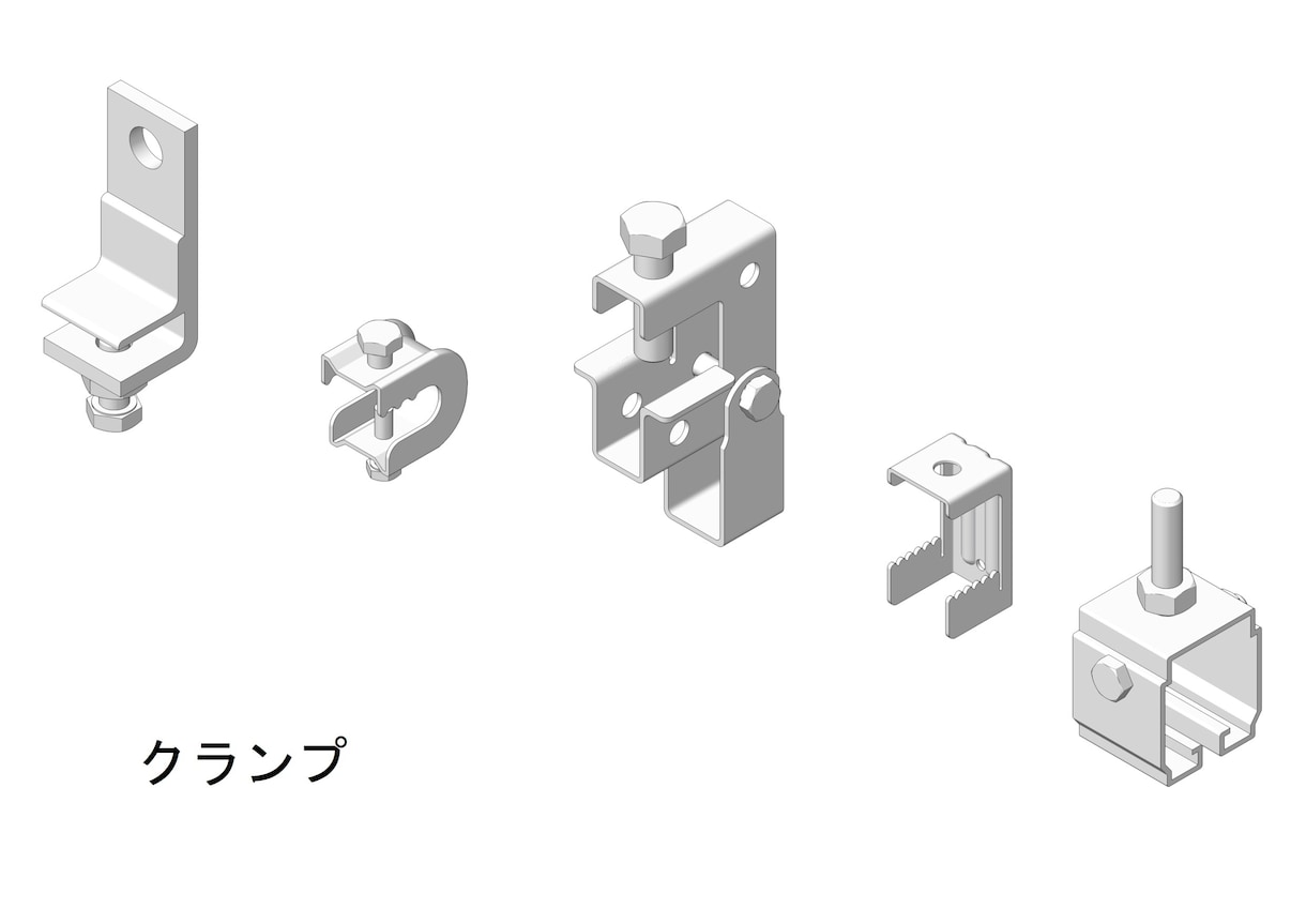 建築金物類3Dモデリング作成致します 使用金物類は探さず作成する事をお薦めします。 イメージ1