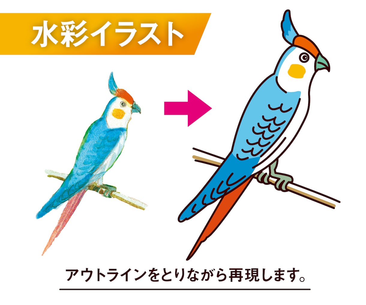 ロゴやイラストをAIデータにトレースします 粗いデータや手書きイラストをキレイに再現します！ イメージ4