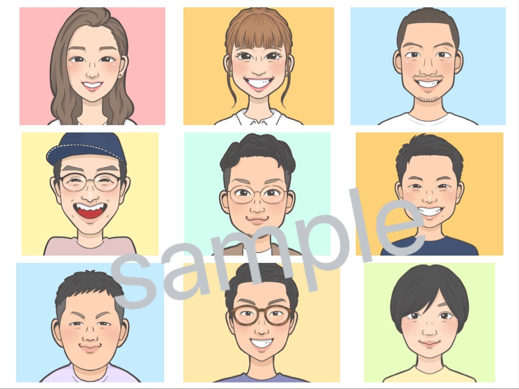 即日対応可！アイコン★名刺★お1人用似顔絵描きます ビビっ！と目をひく似顔絵をデータ作成致します！ イメージ5