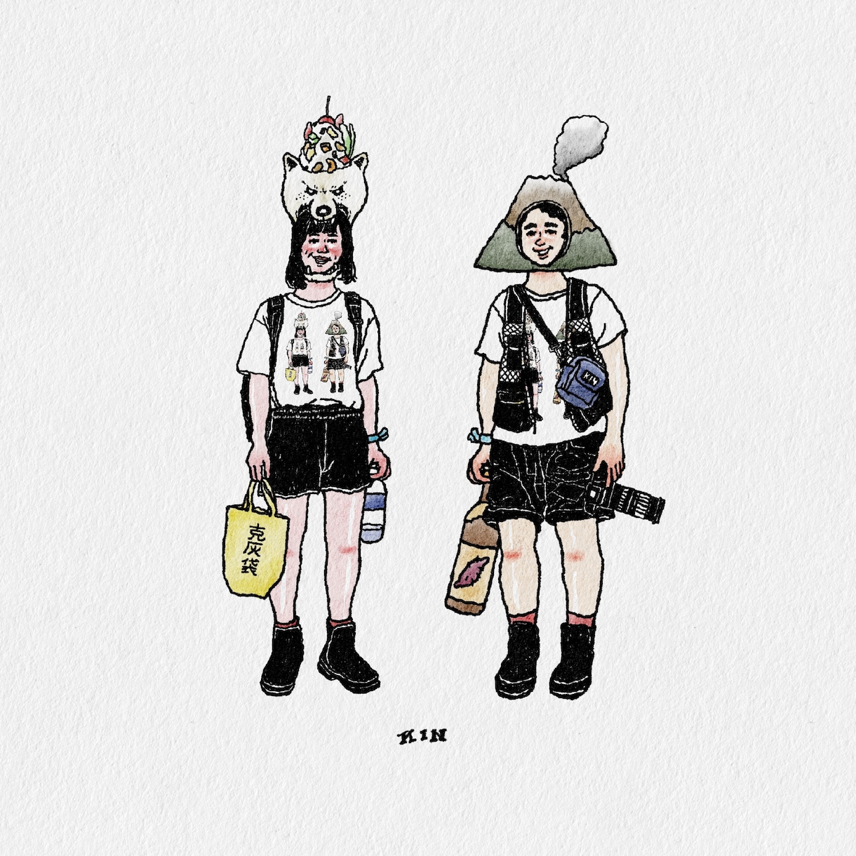 ポップでへんてこな人物・食べ物等イラスト描きます アイコン、似顔絵、挿絵等様々な用途に合わせたイラスト作成 イメージ6