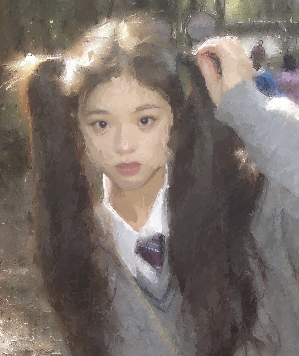 リアルタッチの似顔絵を描き油絵風イラストを届けます 一週間ぐらい時間がかかりますリアルタッチ　油絵風 イメージ3