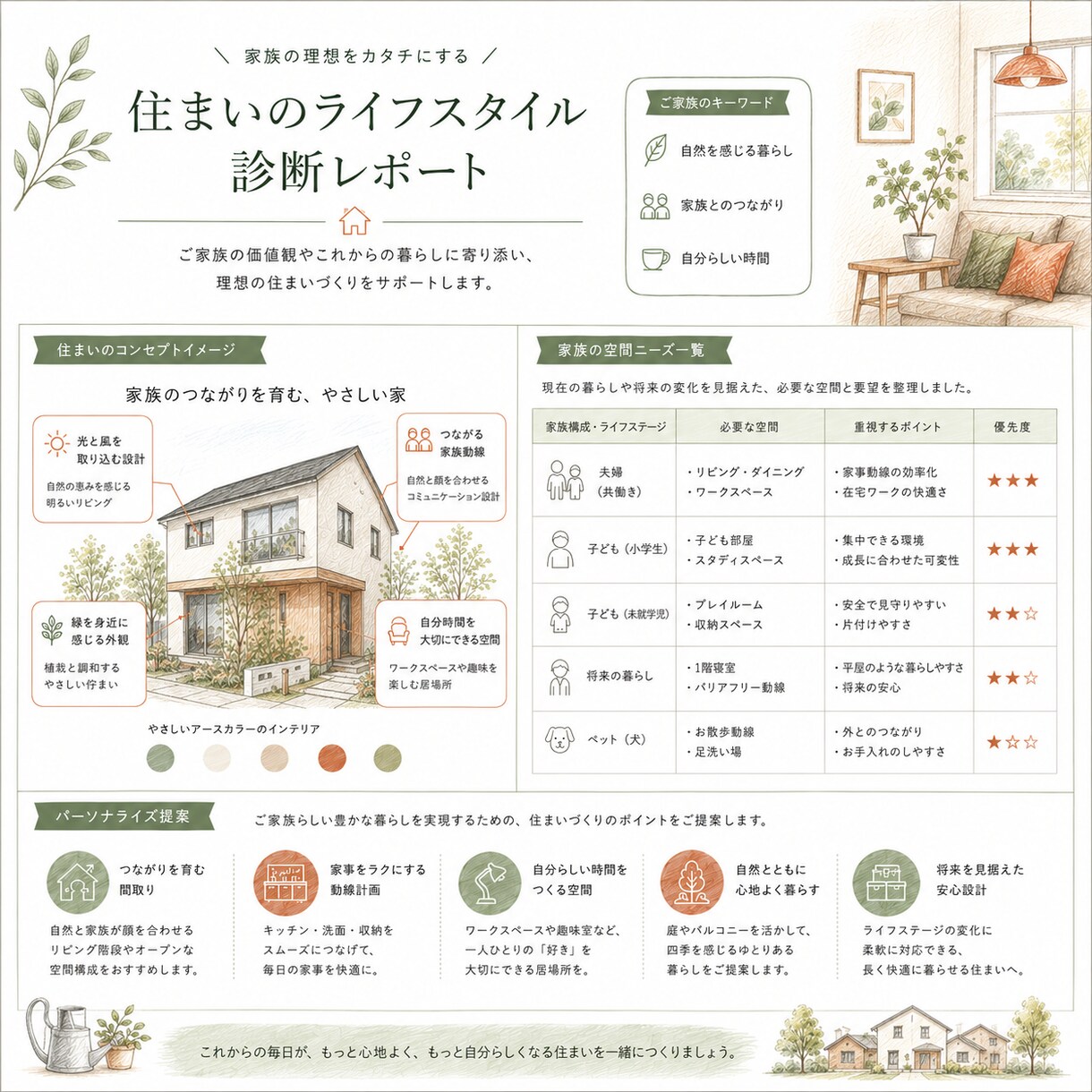 子育て世帯のための住まい思考整理サポートします 建築卒✕引越し17回3児ママが子連れの家探しの軸を整えます イメージ2