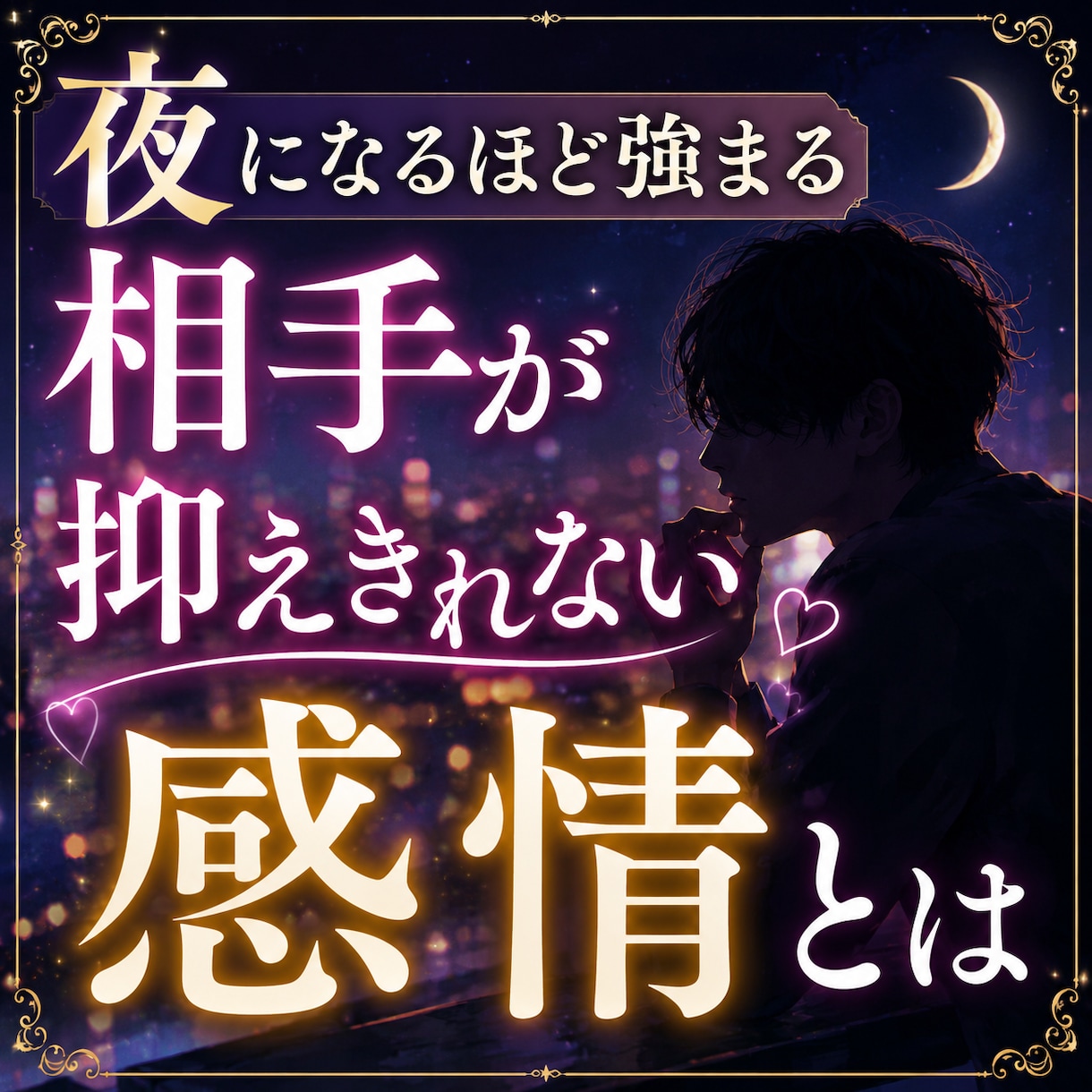 夜になるほど強まる　相手が抑えきれない感情視ます あなたを想う本音と隠された感情を深く読み解きます イメージ1