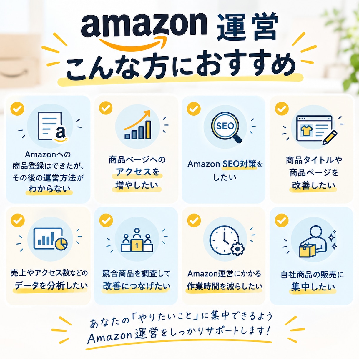 Amazon商品登録・SEO対策します Amazonの商品登録からページ改善・売上分析までをサポート イメージ2
