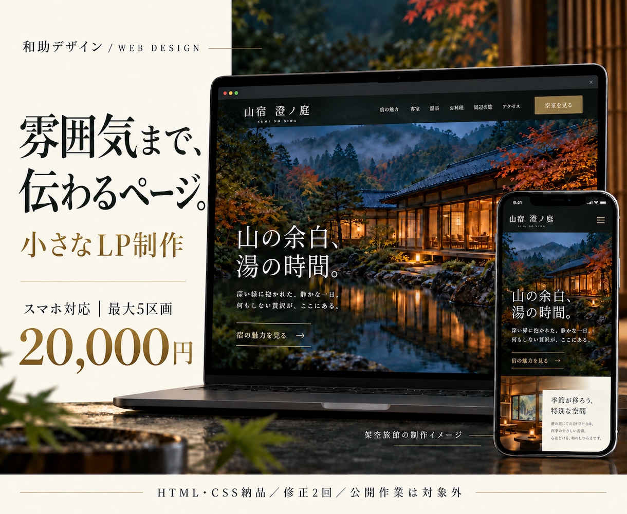 伝わる短い紹介ページをスマホ対応で制作します 教室・体験会の案内を、スマホでも読みやすい1ページに イメージ1