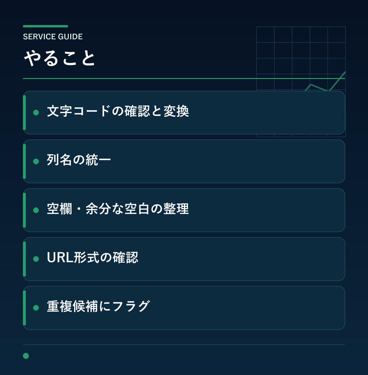 事務のCSVを使える形に整えます 文字化け・空欄・URL・重複候補を整理 イメージ2