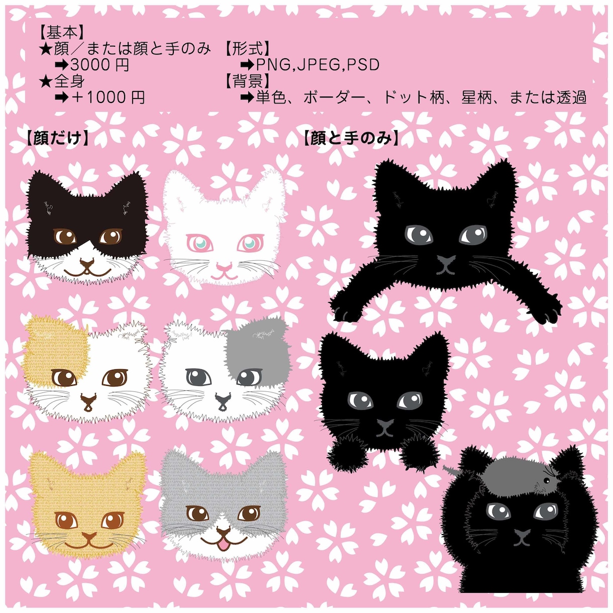 猫の似顔絵をディフォルメして描きます アイコンやヘッダーなどにどうぞ！ イメージ2