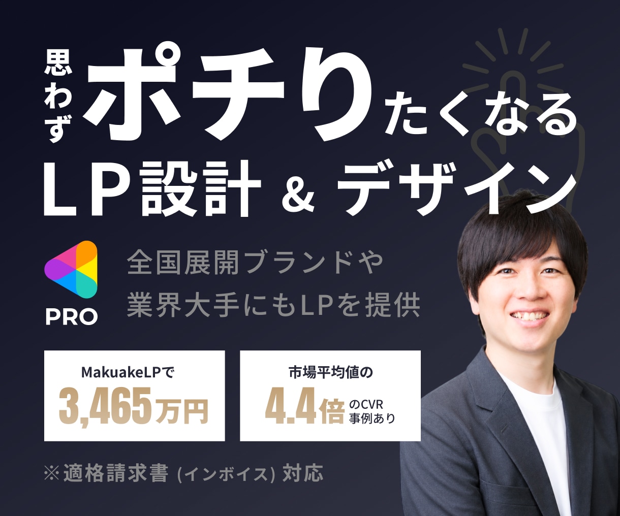 実績150件｜思わずポチりたくなるLPを作成します マーケ・ライティング・デザインを融合させた成果重視のLP作成 イメージ1