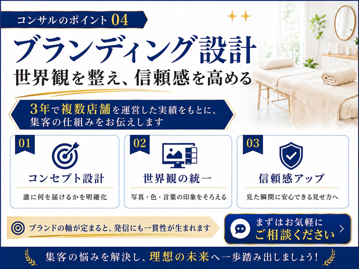 サロン・治療院経営者向けに集客のご相談に乗ります 3年で11店舗経営できた秘密教えます。 イメージ5