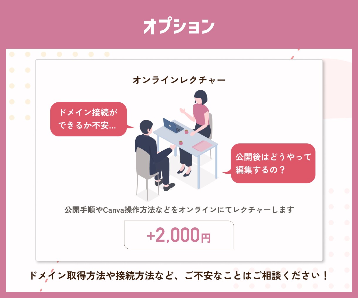 Canvaで公開！更新が簡単なLPを作成します 公開サポートまで対応！公開後もCanvaで簡単編集◎ イメージ8