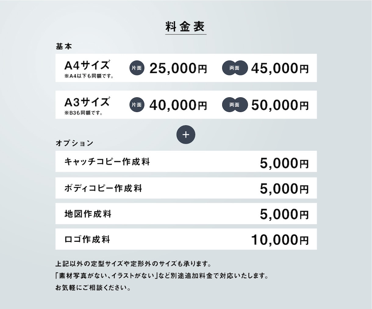 プロの目で、目を引くチラシを作ります 40年の実績をもつ制作会社のクリエーター集団がデザインします イメージ2