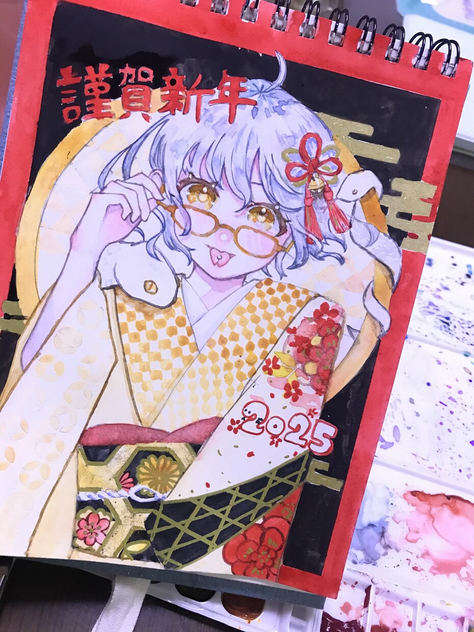 アナログで女の子(かわいい男の子)を描きます 水彩からコピック、アクリル、ペン画まで！ イメージ4