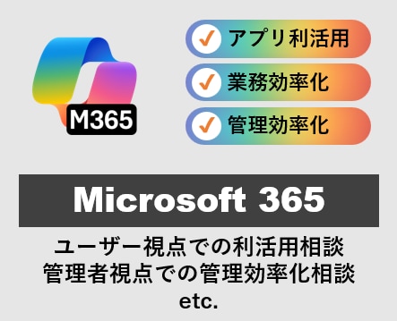 Microsoft365の活用･運用相談に乗ります ＼現役SEがM365の活用･管理効率化ノウハウをアドバイス／ イメージ1