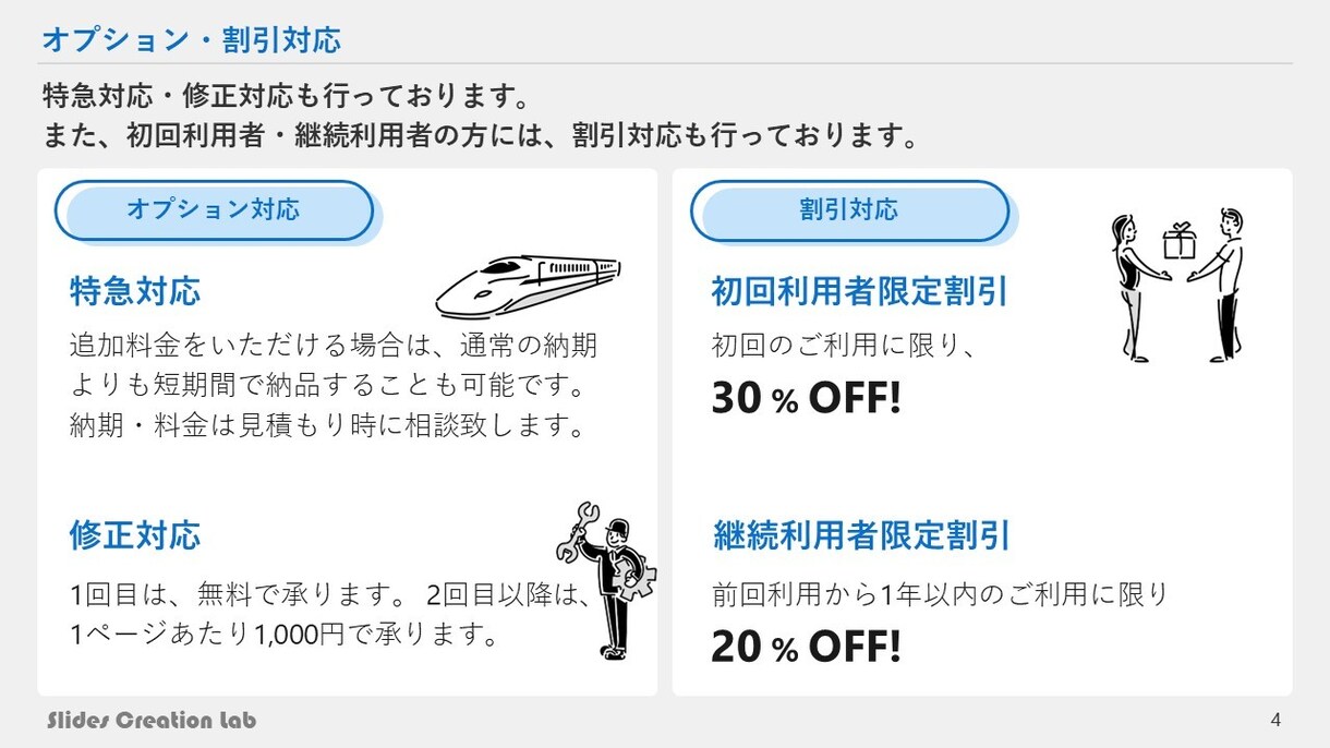 ロジカルに美しく！高品質なプレゼン資料に仕立てます 知識・技術・経験すべて豊富なスタッフが、様々なご要望に対応！ イメージ4