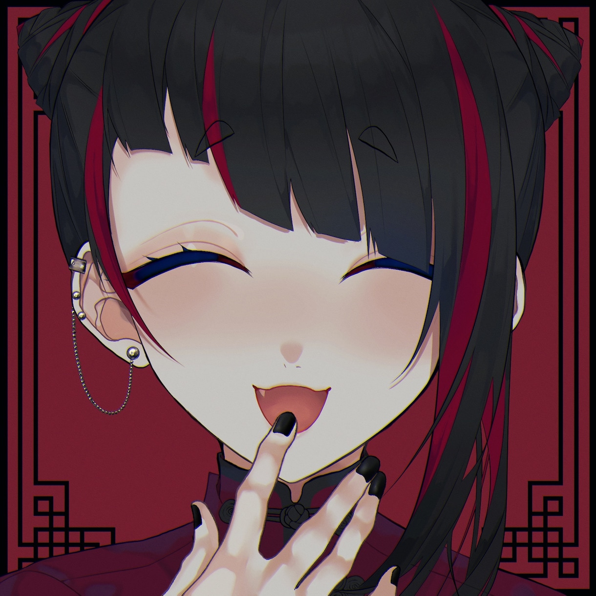 最短1日納品可○アイコンなどのイラスト制作承ります 病みかわいい・綺麗系が得意です♪ イメージ4