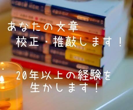 文章の校正・推敲を承ります あなたのアイデアを磨き上げる推敲の専門サービスです。 イメージ1