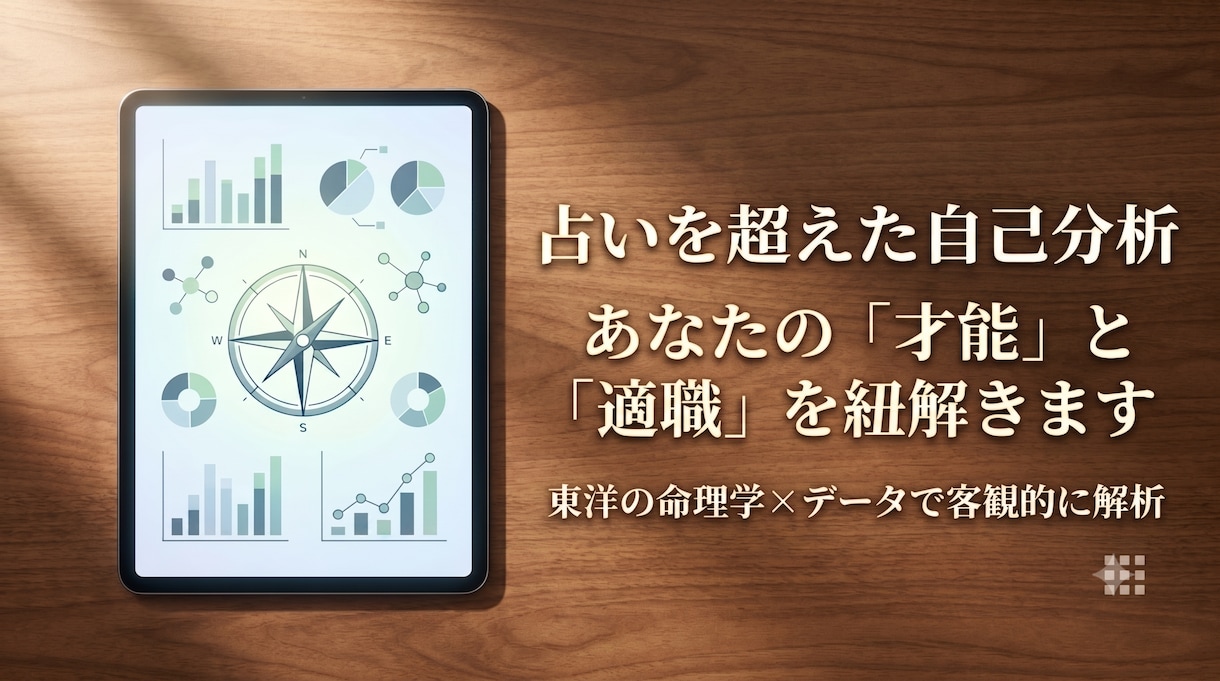紫微斗数であなたの隠れた才能と適職を読み解きます 葛藤を紐解き、無理なく生きる為の才能と適職をロジカルに解析 イメージ1