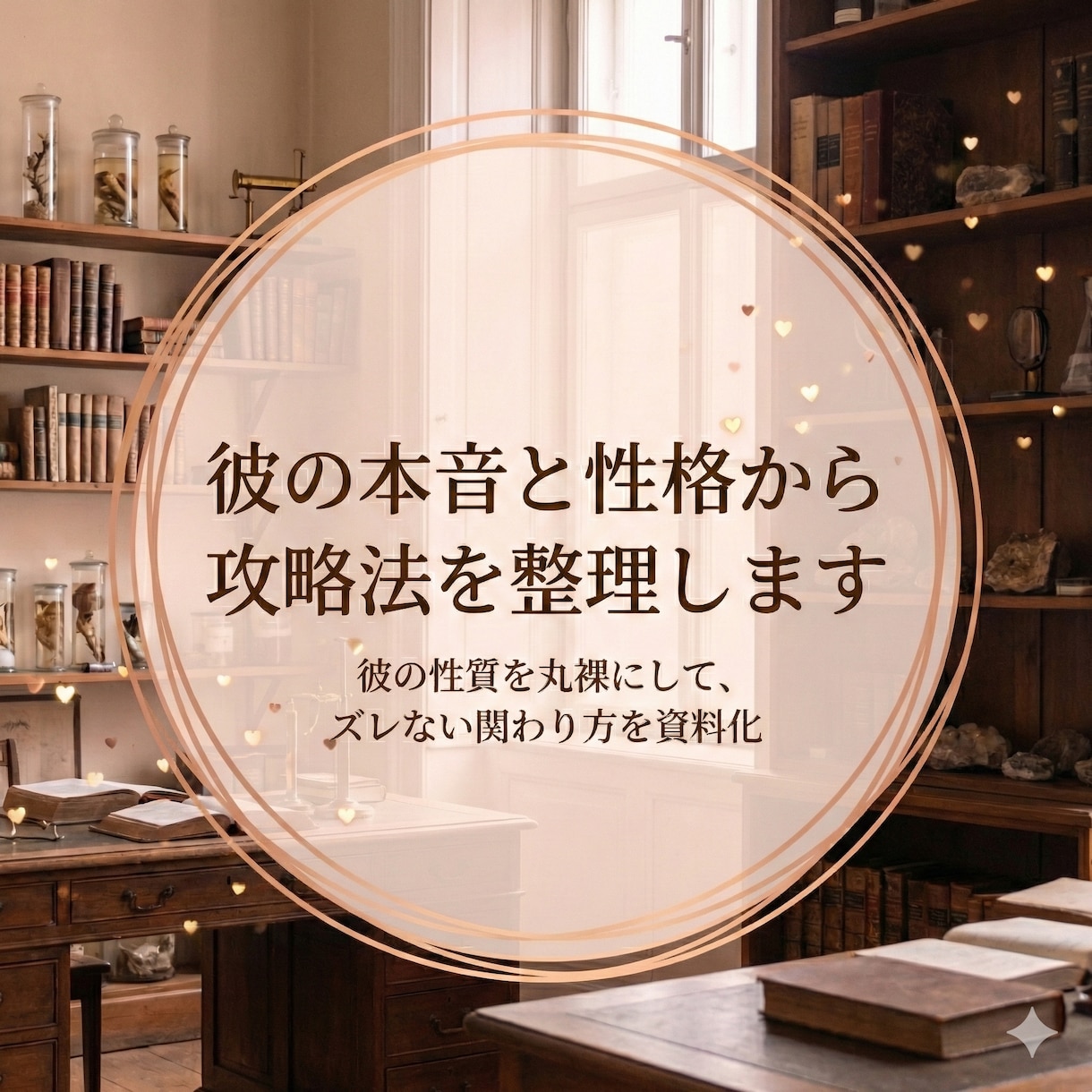 彼の本音と性格から攻略法を整理します 彼の性質を丸裸にして、ズレない関わり方を資料化 イメージ1