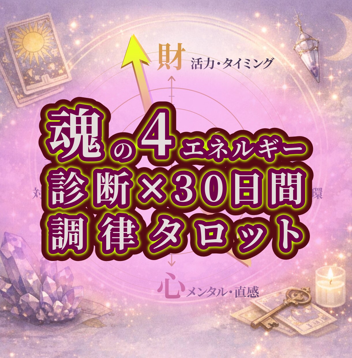 魂のバランス30日間の調律スマホ守りをお作りします 見えると叶う。魂の4エネルギー診断×30日間調律。 イメージ1