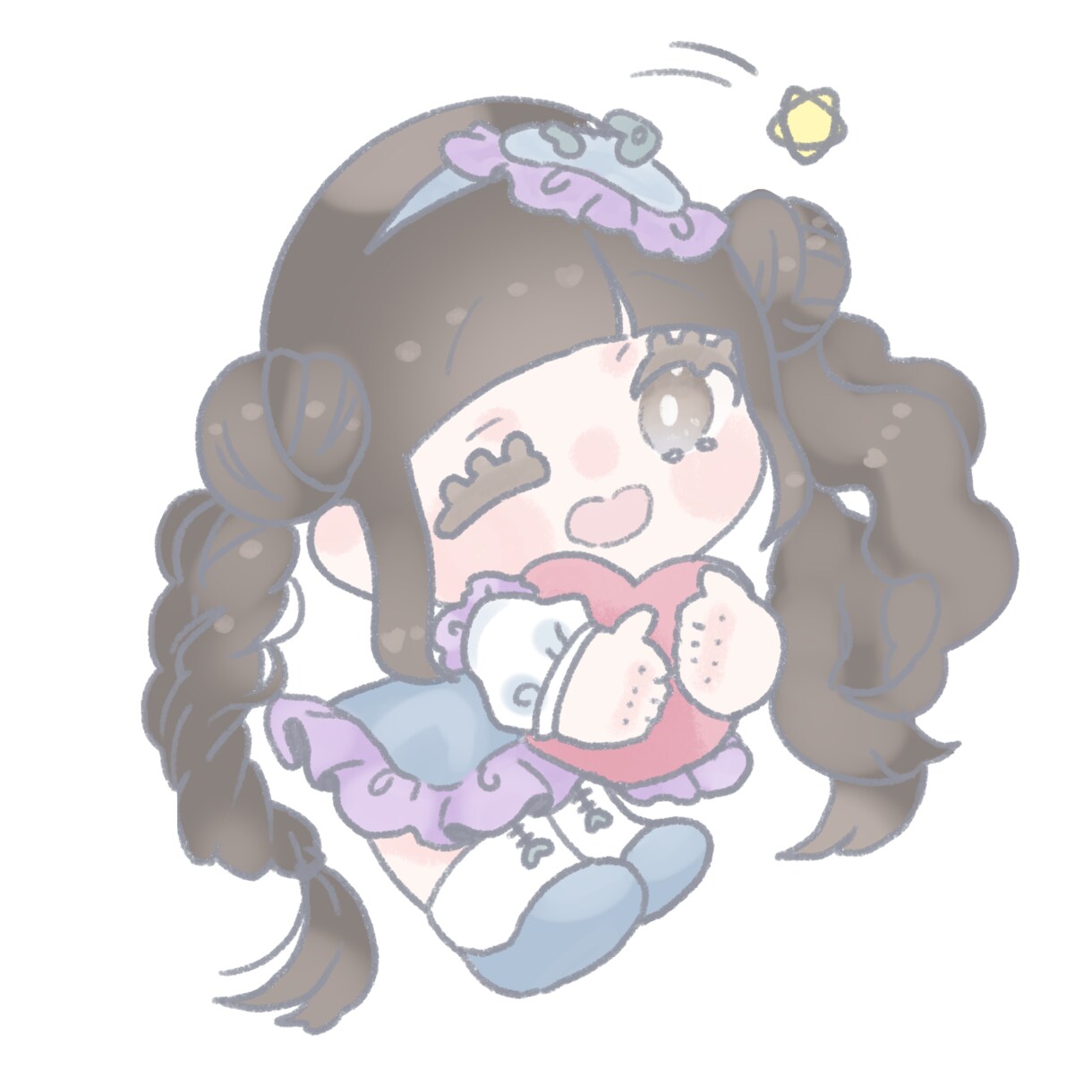 商用利用可◆ふわふわ・かわいい♡イラスト制作します ふわふわ系のかわいいイラスト！ イメージ1