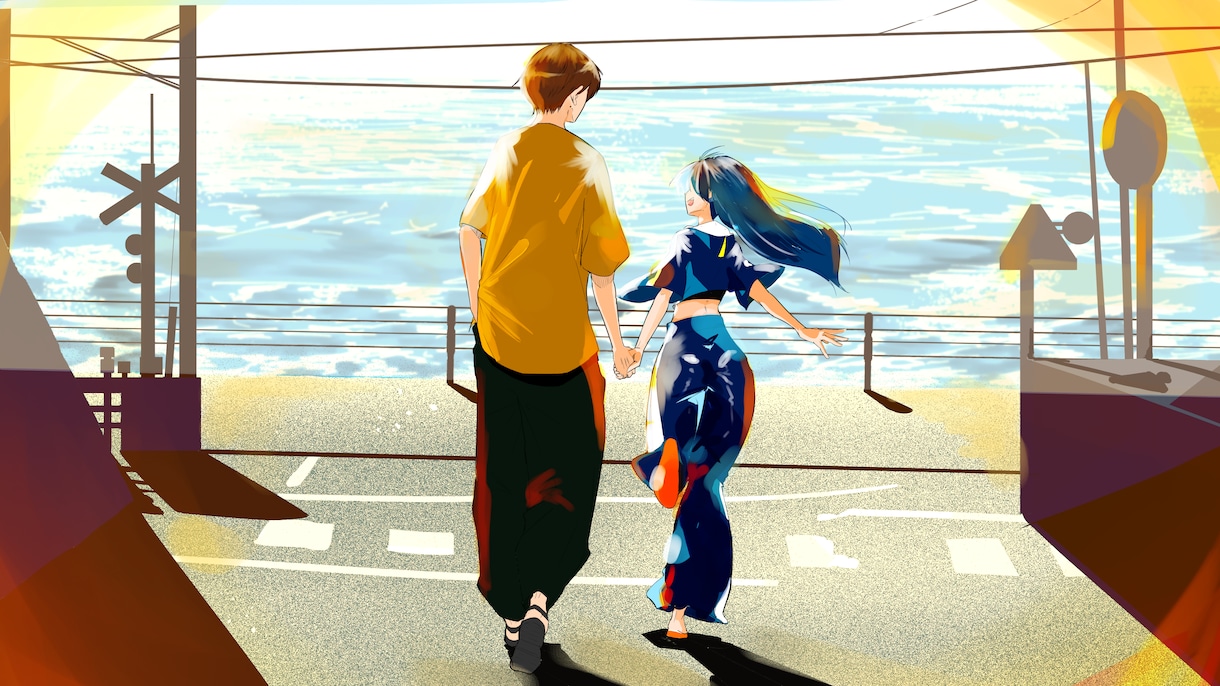 思い出の景色を綺麗なイラストにします 思い出の写真やエピソードをイラストにしてみませんか？ イメージ1