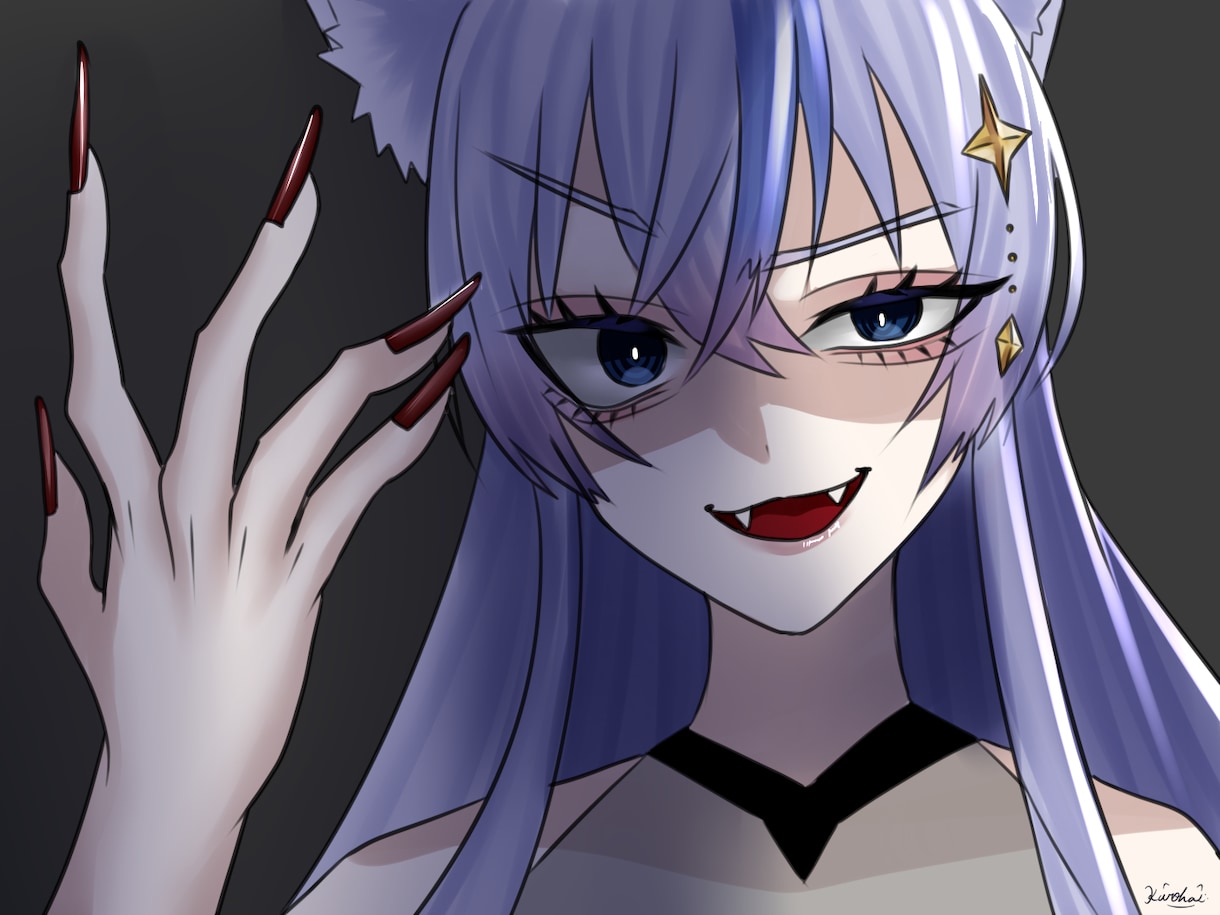 強く、サムネ映えするアイコン描きます ちょっぴりダークで個性的。魅力的なイラストお描きします。 イメージ4
