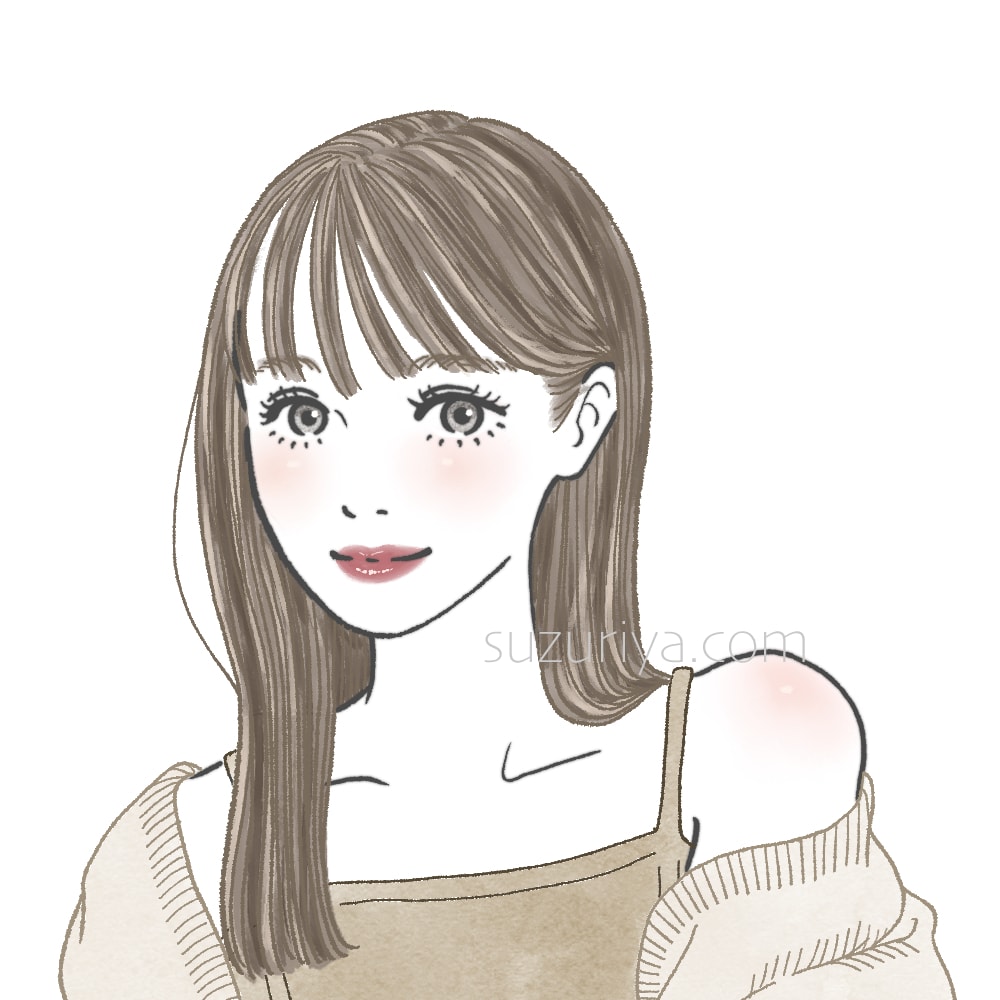 おしゃれな女の子・ガールズイラスト描きます 大人かわいい、アナログ風の女性イラストです。アイコン・名刺に イメージ3
