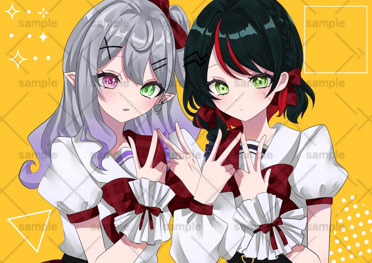 商用OKとびきり可愛い！イラストお描きします 透明感のあるゲームやアニメのようなイラストをお届け！ イメージ2