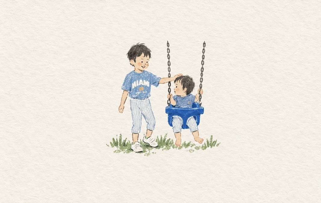 恋人やお子様の写真をやさしい絵本風イラストにします 何気ない一瞬を、ずっと飾っておきたくなる一枚に。 イメージ1