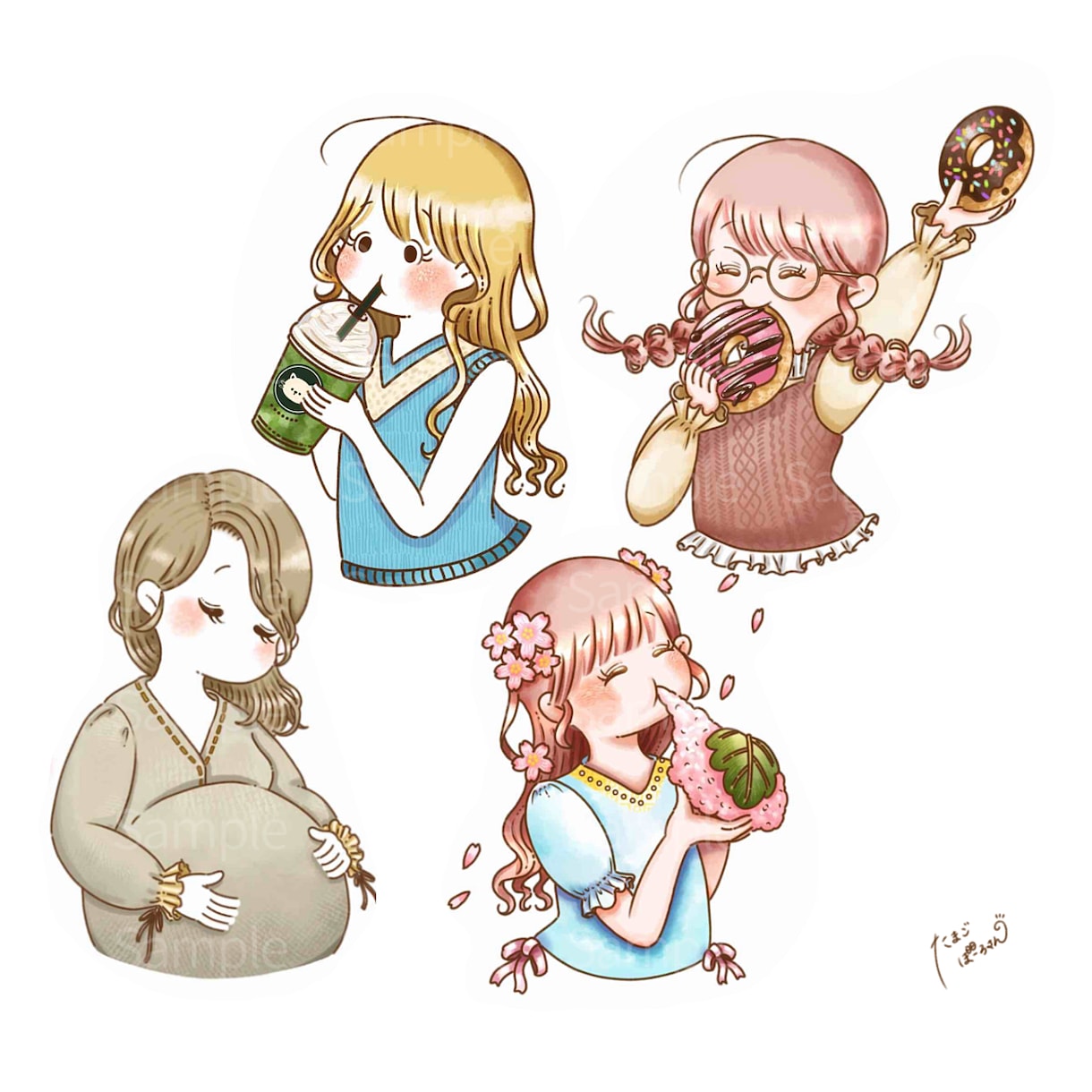 ゆるりとかわいいシンプルイラストお描きします アイコンにおすすめ！美大卒イラストレーターがお描きします◎ イメージ5