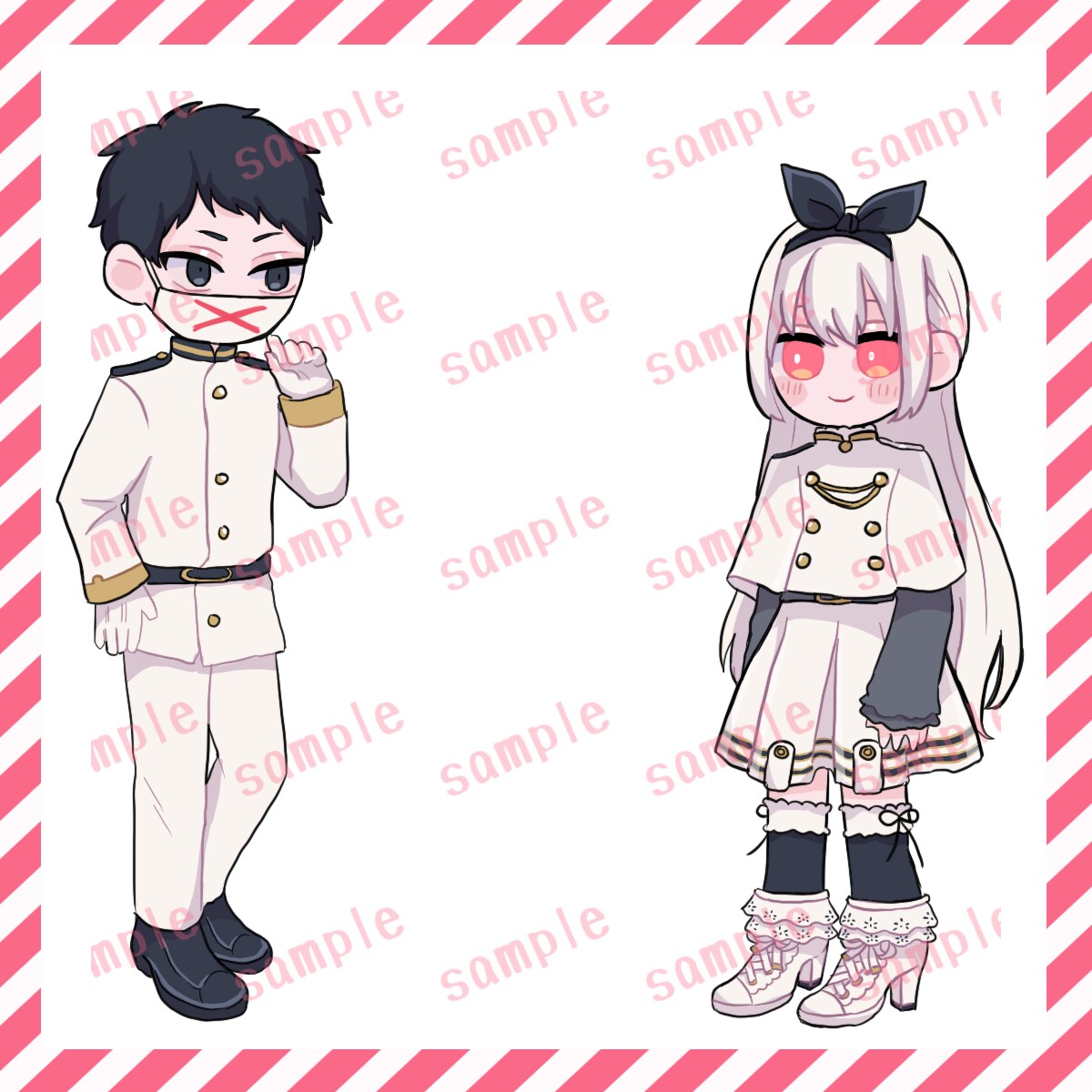 コテキャシートお描きします お相手様とのキャラシート作成します！ イメージ3