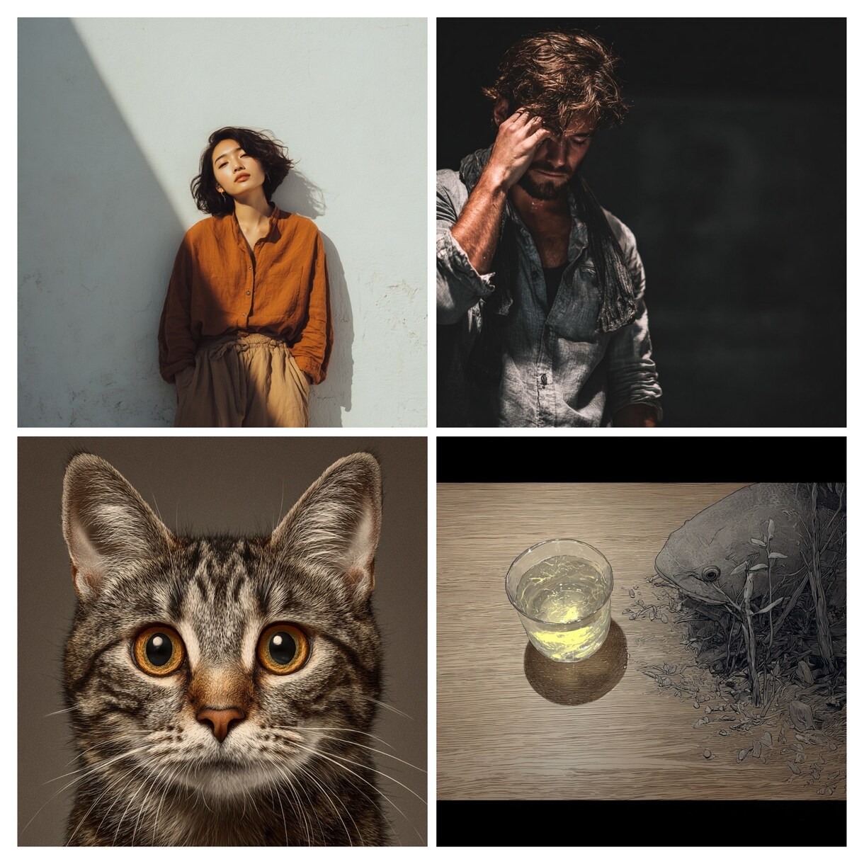 映画、CG、絵画風などリアルな画像を作成します アイキャッチ、広告、バナーなどさまざまな素材画像を作ります。 イメージ1