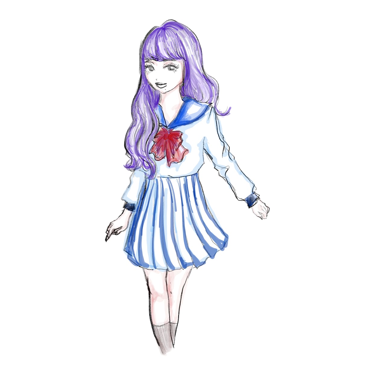 商用利用可！女性人物線画イラスト描きます インスタ・LINE・ブログなどに活用OK! イメージ4