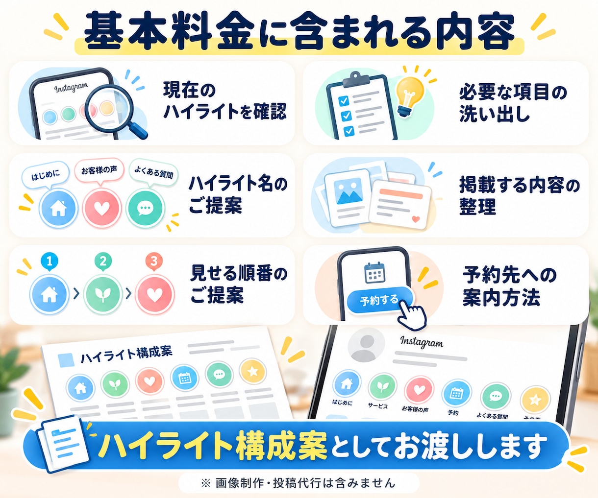 Instagramハイライトの構成を設計します 料金・予約方法が伝わる順番をご提案 イメージ3