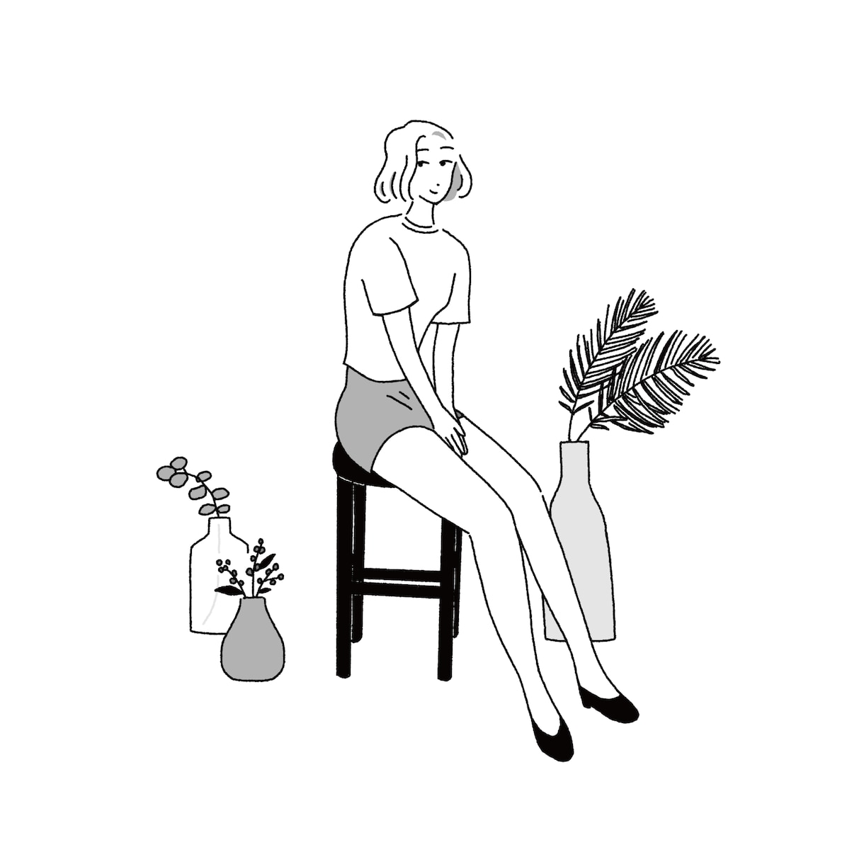 シンプルで使いやすいイラストをお描きします スタイリッシュな線画で似顔絵やカットイラスト(カラー可) イメージ6