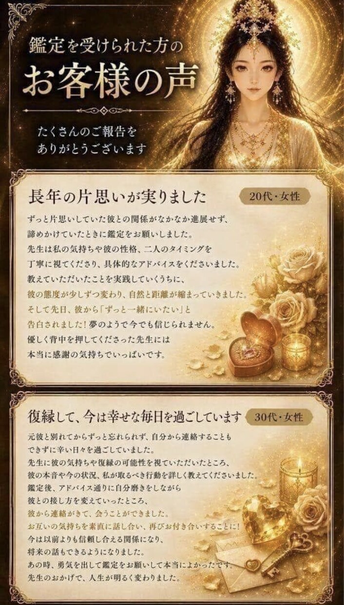 1時間以内スピード霊視鑑定します 【今すぐ知りたいお気持ちに、迅速にお応えします】 イメージ3