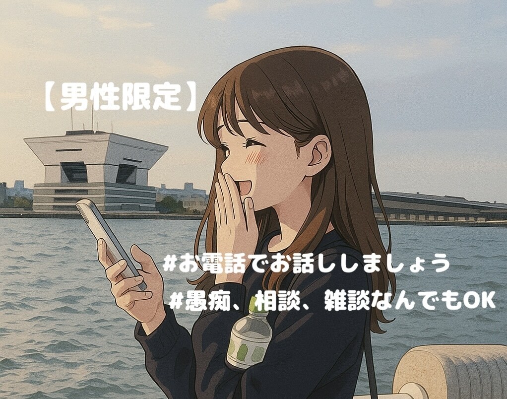 男性限定！お電話で沢山お話聞きます 「誰かと話したい」愚痴/雑談/相談など何でも聞きます！ イメージ1