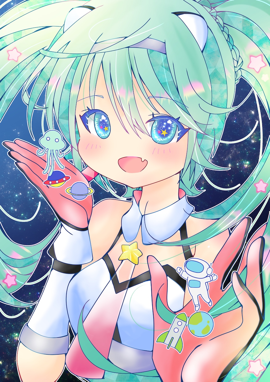 フライヤーやジャケットイラストなど制作いたします ゆるふわ、ポップで綺麗な色使いが得意です。 イメージ4