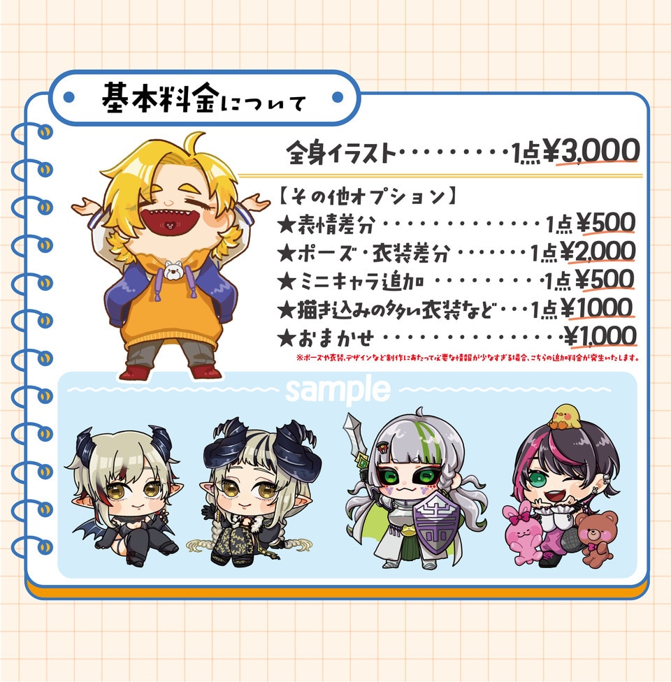 ゆるっとかわいいデフォルメイラスト描きます SNS/アイコンやヘッダー/動画・配信のカットイラストなど イメージ3