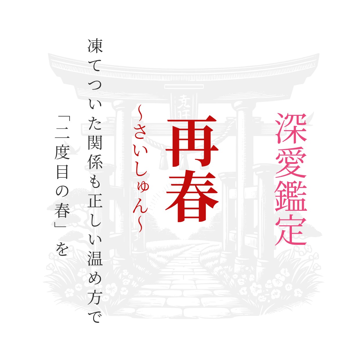 再春｜夫婦の関係を「二度目の春」へ導きます 夫婦の数霊のズレを特定し、凍てついた絆を温め直します イメージ1