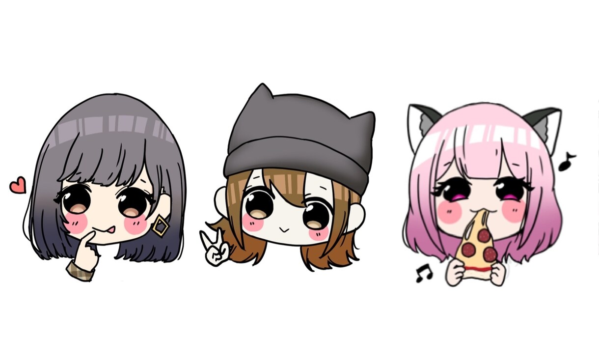 イラスト描きます ミニキャラを描きます！アイコンなどに！ イメージ2