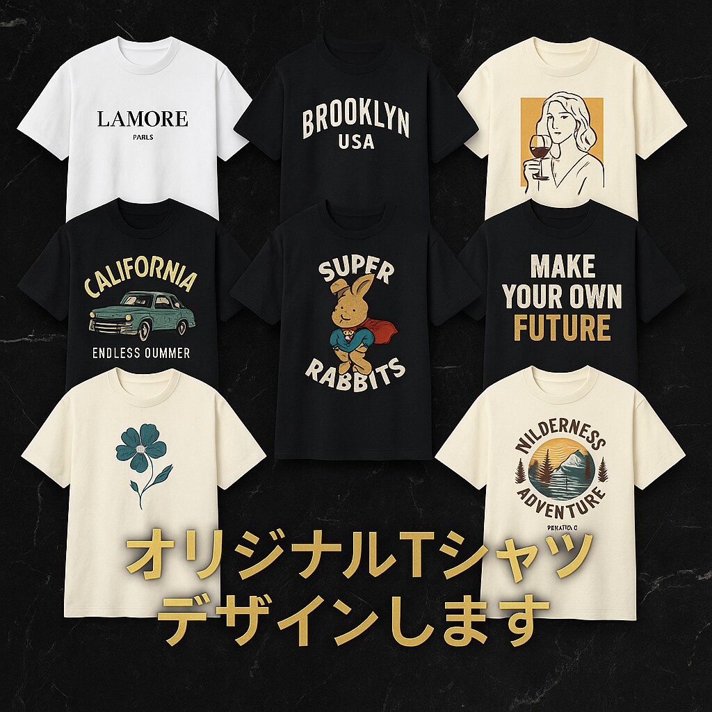 高品質なオリジナルTシャツをデザインします 実績作り特価！先着5名様まで3000円！ イメージ1