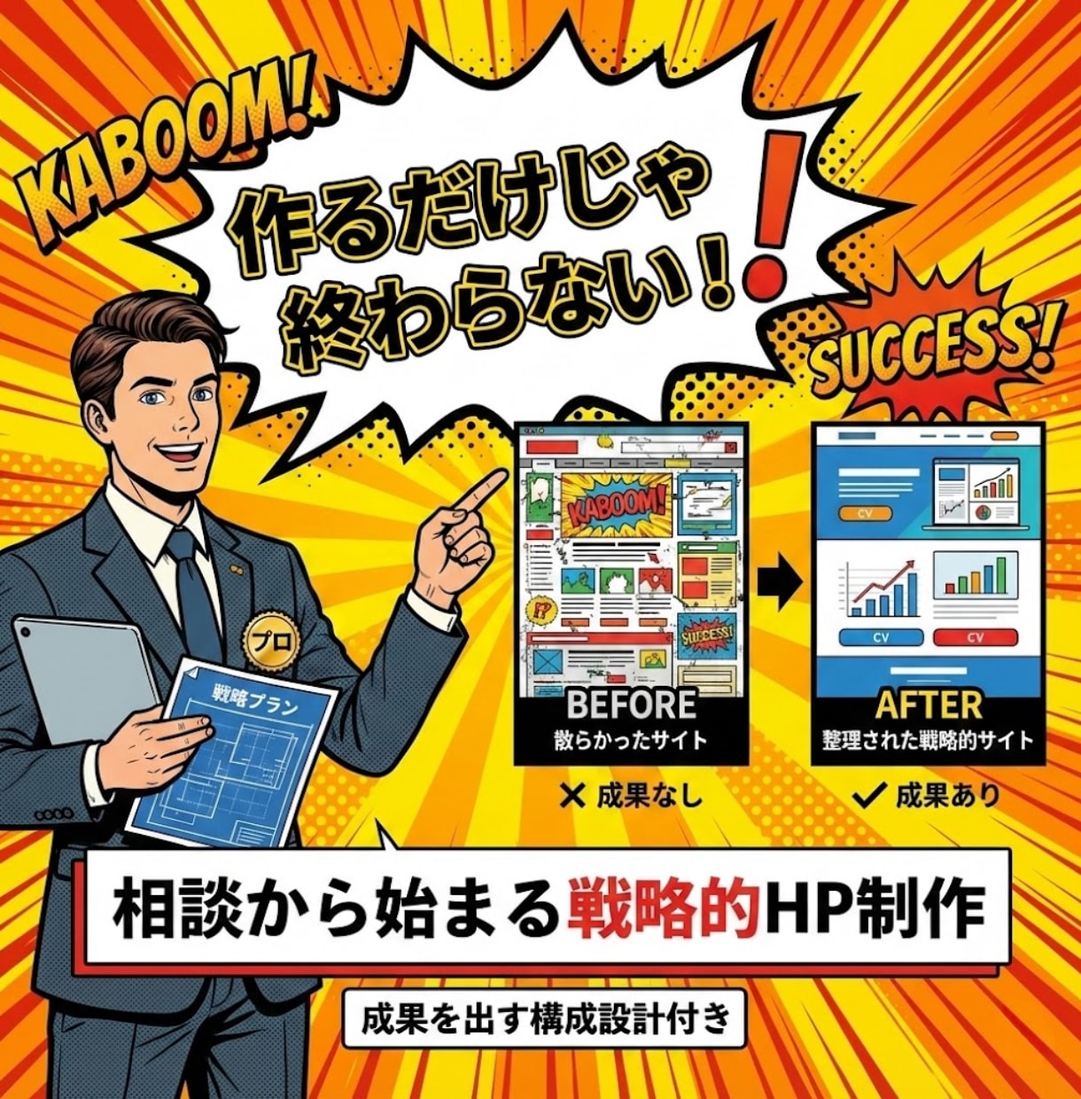 AI×戦略で作る!勝てるホームページを制作します AIをフル活用し戦略設計からデザインまで仕上げるHP制作 イメージ2