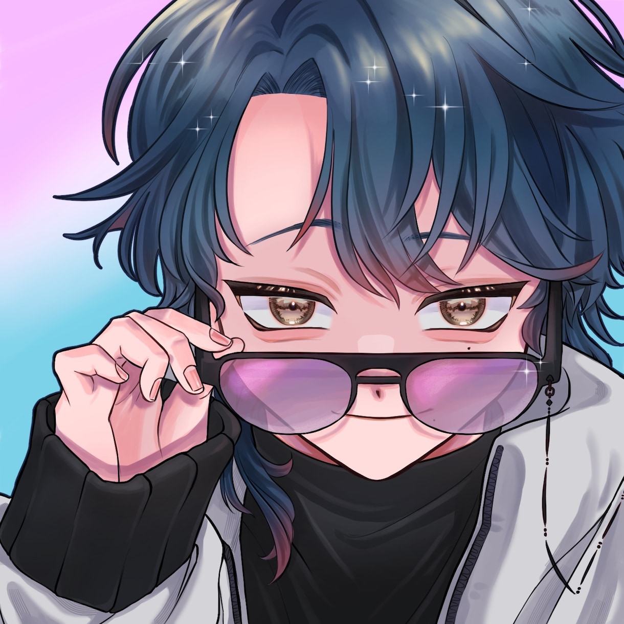 オリジナルSNSアイコン、ヘッダー描きます あなたのオリジナルキャラクターのアイコンやヘッダーを描きます イメージ1