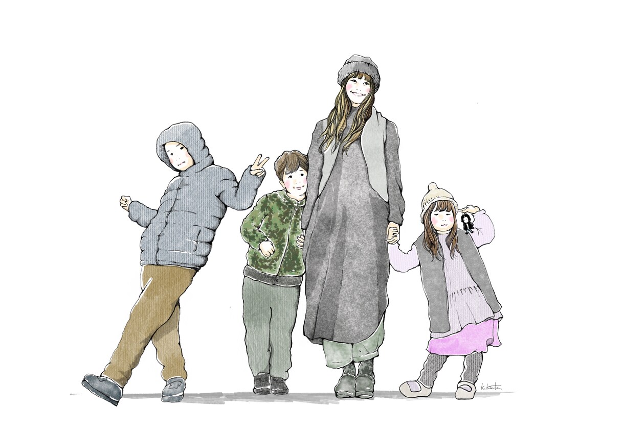 やんわり似顔絵データ制作いたします 出会いと別れ、記念のプレゼントにも優しいイラスト制作します！ イメージ1