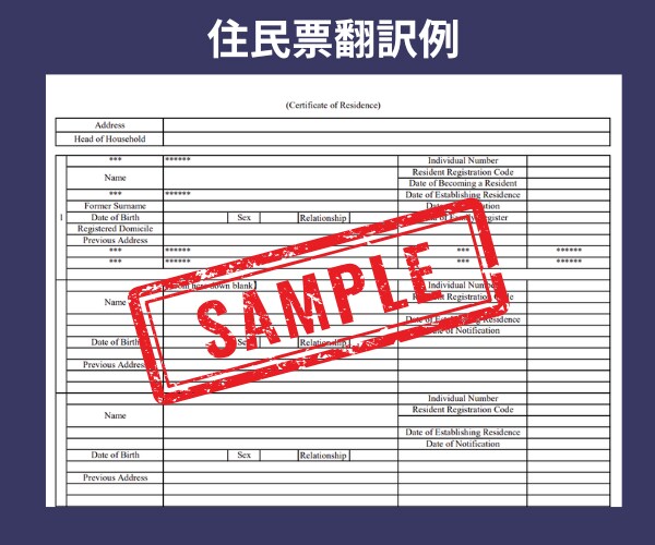 戸籍・住民票・各種証明書の英訳します 翻訳証明書付で納品　行政書士による安心英訳 イメージ6