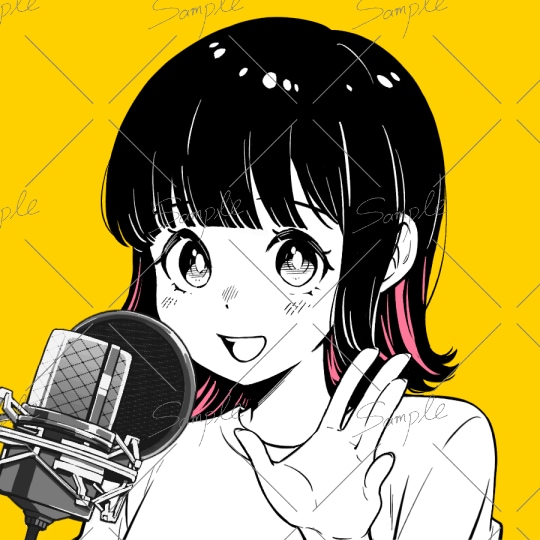 漫画風・モノクロアイコン、カットイラスト描きます キャラクター・似顔絵も漫画風にできます！ イメージ7